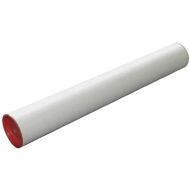Cardboard White Mailing Tubes 60mm (diameter) x 1.8(thick wall) x 660mm(long) Red caps Box 25
