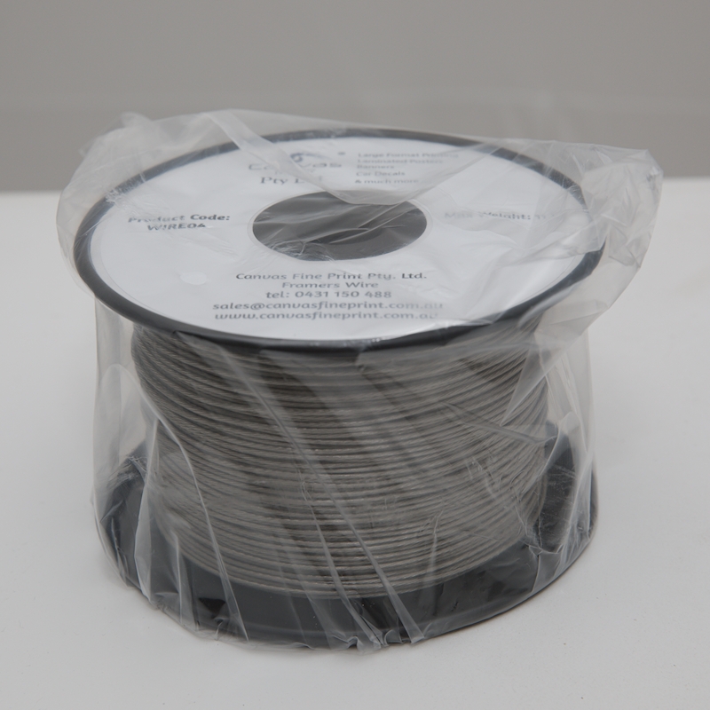Picture Framing Hanging Wire Plastic Coated Stainless Steel 11kg Load | wire_MG_1747.jpg