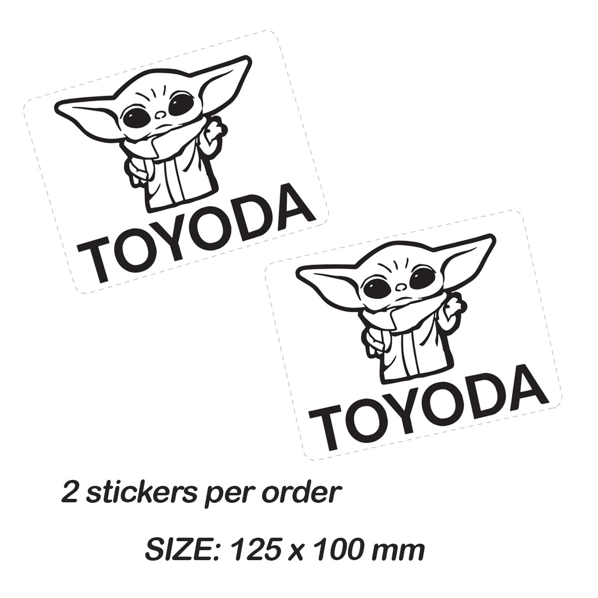 TOYODA DECAL STICKER STANDARDS or (LAMINATED) 2 Stickers per order | TOYODA_list.jpg